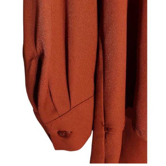 SIMPLY VERA VERA WANG ROLL-TAB SLEEVE BLOUSE S SIZE - Picture 5 of 6